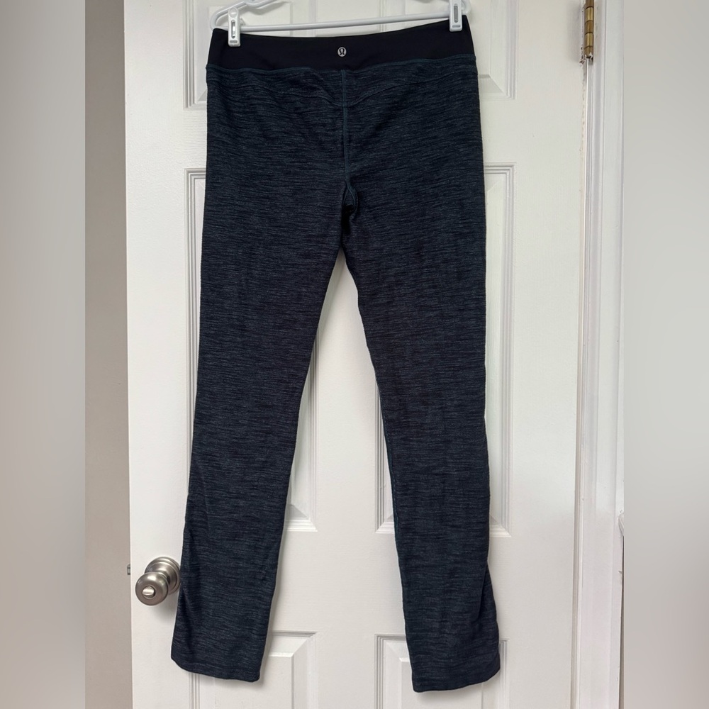 Lululemon Athletica Heathered Gray And Blue Leggings - Picture 4 of 5